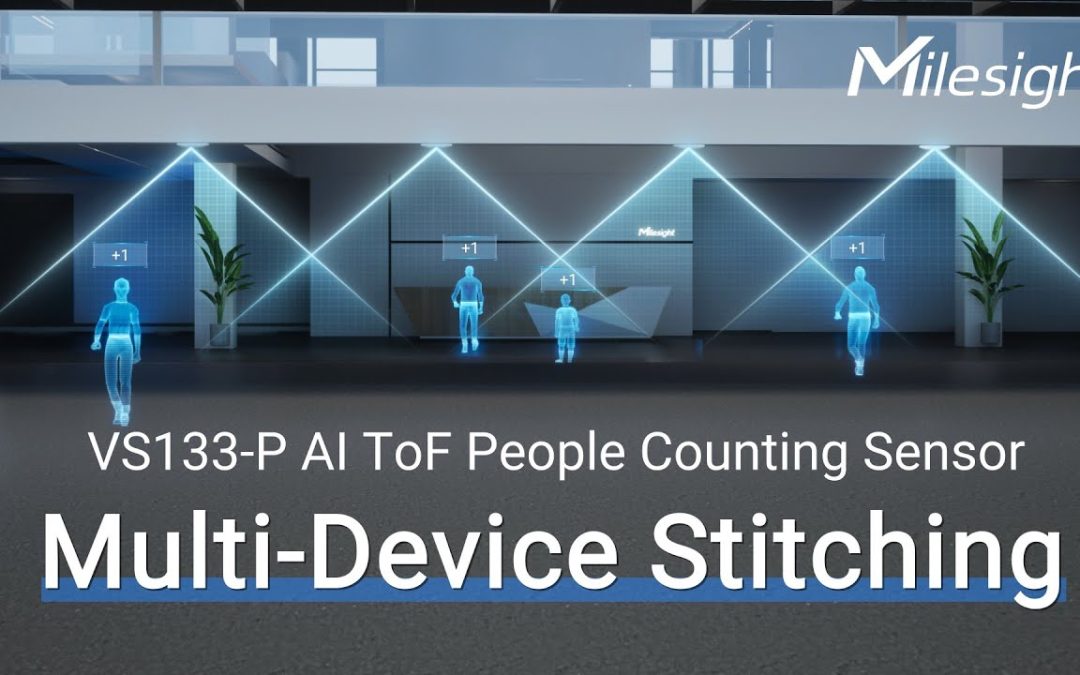Multiple ToF People Counter AI Stitching for Super-wide Entrance