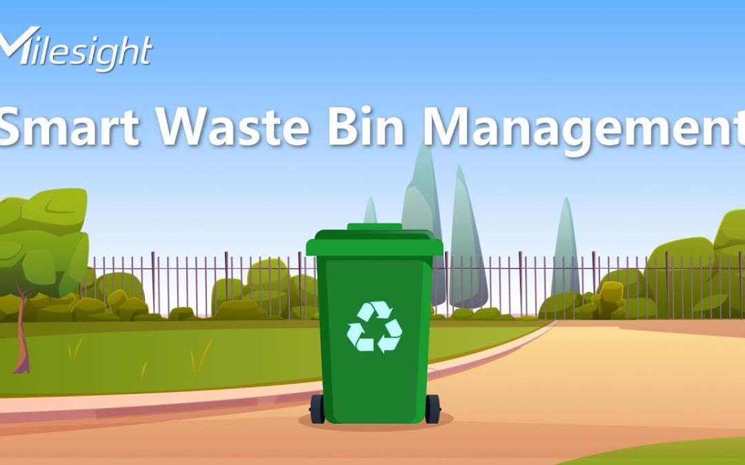 Smart Waste Bin Management Ultrasonic Level Tilt Dual Sensor IP67